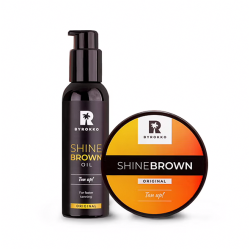 SET- Byrokko Shine Brown krema + Ulje za ubrzavanje tamnjenja