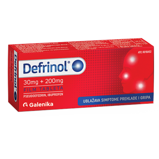 Defrinol film tbl 20x(200+30mg)