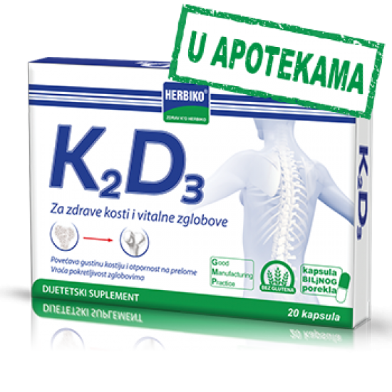 Herbiko K2D3 20kapsula