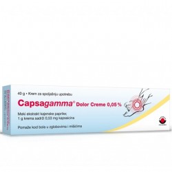 Capsagamma dolor crem 0,05% a40g