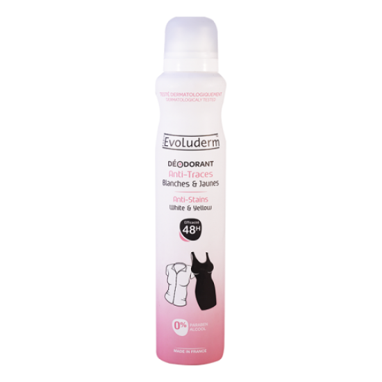 EVOLUDERM - Nevidljiv deodorant - Anti bijelih i žutih tragova 200ml