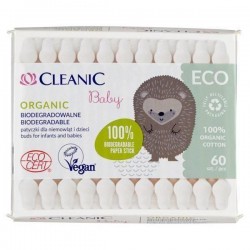 Cleanic Pamučni štapići za bebe 60kom 