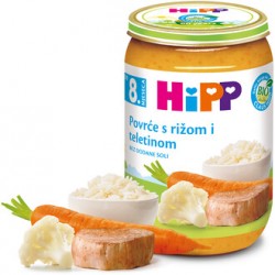Hipp Povrce s rizom i teletinom 8m+