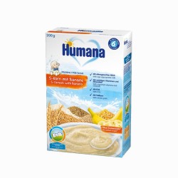 Humana 5 zitarica i banana mlijecna kasica 6+m