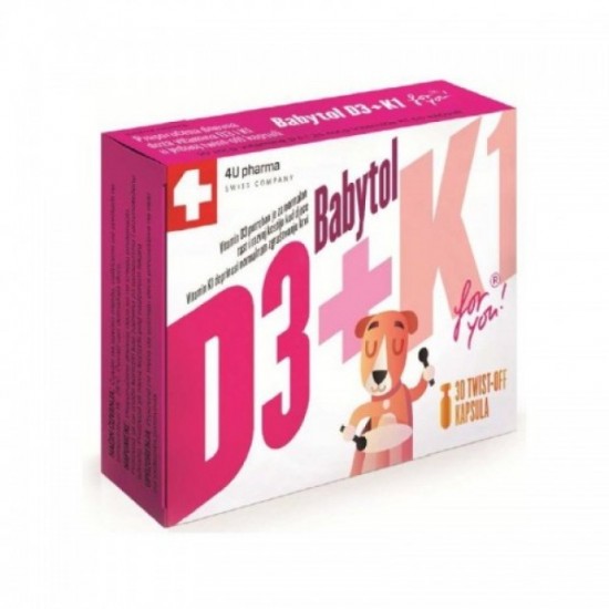 Babytol D3+K1 30 twist-off kapsule
